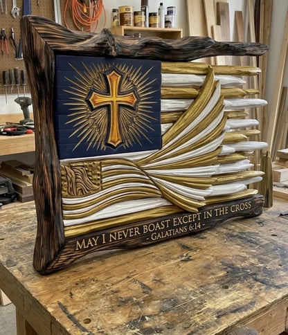 Handmade Christians flags